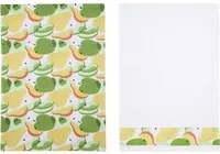 Set 2 strofinacci cucina pere 50x70 cm cotone