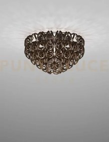 Giogali lampadadario a soffitto 60 cristallo bronzo e cromo lucido ...