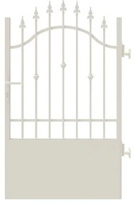 Cancello con serratura manuale Civetta in ferro, apertura a destra, L 104.5, H 150-165 cm, di colore bianco