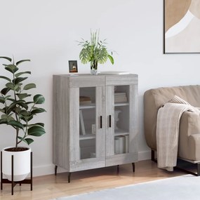 Credenza grigio sonoma 69,5x34x90 cm in legno multistrato