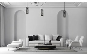 Lampadario a sospensione con filo AVALO 3xE27/60W/230V ragno grigio/nero