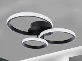 Plafoniera LED 38W 230V nera