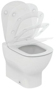 Vaso WC filomuro IDEAL STANDARD idealmood aquablade, sedile incluso P 55.5 x L 36.5 x H 46 cm bianco