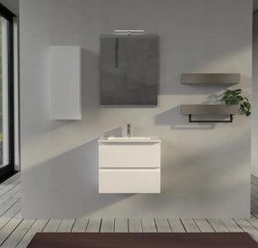 Mobile bagno 60 cm sospeso Bianco opaco - Sofia