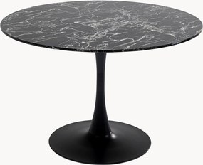 Tavolo rotondo con piano effetto marmo Veneto, Ø 110 cm