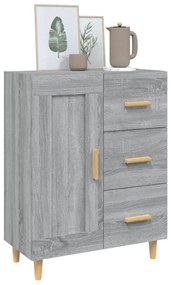 Credenza grigio sonoma 69,5x34x90 cm in legno multistrato