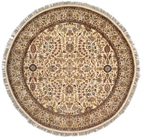 Tabriz Tappeto orientale 190x190 Beige (Indian) Annodato A Mano