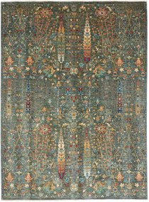 Samarkand Tappeto 170 x 230 Verde (Pakistan) Annodato A Mano
