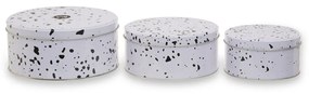 Barattoli per caramelle in metallo in set da 3 Speckled - Premier Housewares