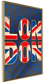 Poster  London  Cornice Quadri Cornice d'oro, Larghezza x Altezza Home decor 30x45