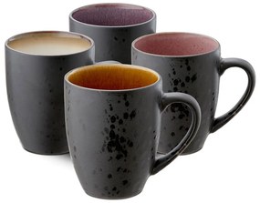 Tazze in set nere in ceramica 4 pz 300 ml Gastro Black/Mix – Bitz