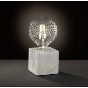 WOFI 8213.01.50.7000 - Lampada da tavolo BROAD 1xE27/10W/230V calcestruzzo