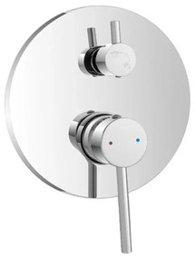Set rubinetti lavabo bidet e doccia a due vie in acciaio inox Nuego