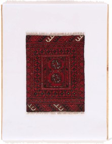 Afghan Tappeto 70x50 (Afghanistan) Annodato A Mano