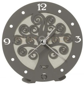 Bomboniera orologio albero della vita avorio e fango in ferro 13cmd...