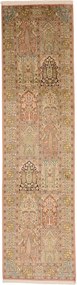 Cashmere Silk Tappeto orientale 300x80 (Indian) Annodato A Mano