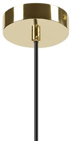 Lampadario a sospensione con filo HARMA 1xE27/15W/230V diametro 20 cm bianco/oro