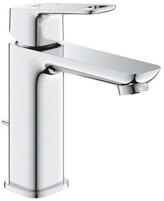 Rubinetto per lavabo a canna media getto aerato Clova Pulse argento cromato lucido GROHE