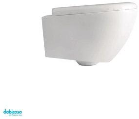 Kerasan "Aquatech" Wc Sospeso Bianco Lucido Senza Brida