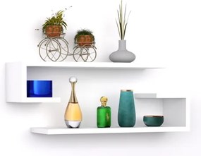 SET 2x Wall shelf ELDO white