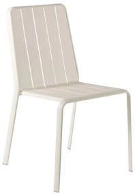 Sedia da giardino in alluminio Idaho NATERIAL, seduta in alluminio beige