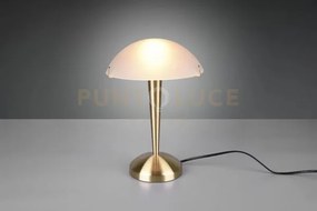 Pilz ii lampada colore ottone satinato vetro coppa bianco h.33cm 1 ...