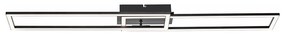 Plafoniera nera 101 cm con LED dimmerabile a 3 livelli - Georgi