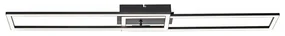 Plafoniera nera 101 cm con LED dimmerabile a 3 livelli - Georgi