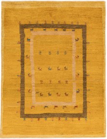 Gabbeh Tappeto persiano 150 x 200 Giallo (Iran) Annodato A Mano