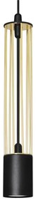 Lampadario su corda BARS 1xGU10/20W/230V dorato/nero