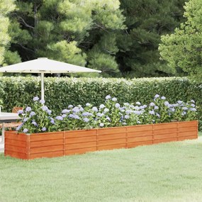 Letto Rialzato Da Giardino Ruggine 480x80x45 Cm Acciaio Corten /