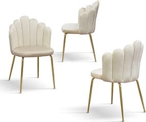 FLOW - sedia di design moderno in velluto