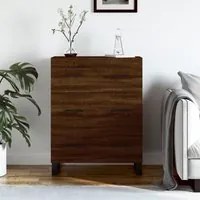 Credenza Rovere Marrone 69,5x34x90 cm in Legno Multistrato 827883