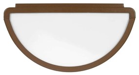 Applique Moon Design Curvo - E27 Corten - Mattone IP65 per Esterni