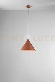 Sospensione in metallo terracotta opaco iconic 1 luce attacco e27 d...