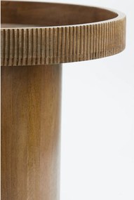 Tavolino rotondo in legno di mango ø 60 cm Kalomo - Light &amp; Living