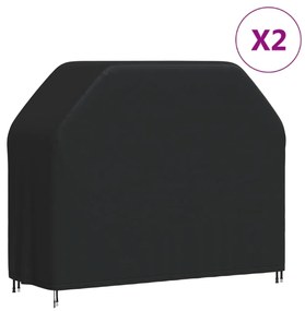 Coperture Per Barbecue 2 Pz 147x61x112 Cm 420d Tessuto Oxford /