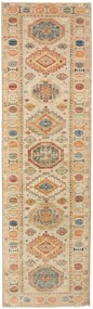 Kazak Tappeto 290 x 80 Grigio (Pakistan) Annodato A Mano