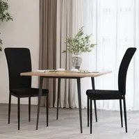 Sedie da Pranzo 2 pz Nere in Velluto cod mxl 14576