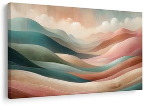 Quadro su tela – Onde pastello di paesaggio montano