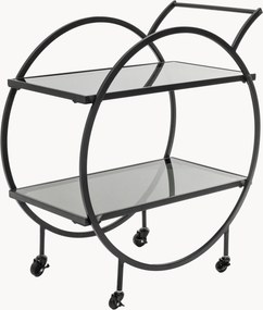 Carrello da portata con piani in vetro Loft