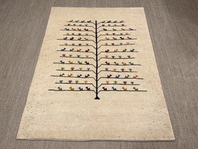 Gabbeh Tappeto 150 x 200 Beige (Iran) Annodato A Mano
