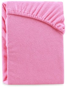 Lenzuolo elastico rosa per letto matrimoniale Siesta, 180/200 x 200 cm Ruby - AmeliaHome