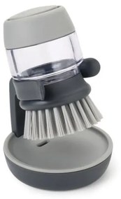 Spazzola grigia con dispenser e supporto Palm Scrub - Joseph Joseph