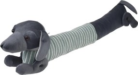 Paraspifferi per porta verde/grigio 17x76 cm Sausage Dog – Rex London