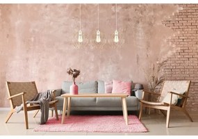 Lampadario a sospensione con filo MATT 3xE27/60W/230V bianco/oro