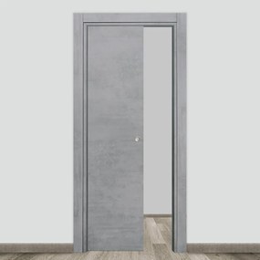 Porta interna scorrevole Naos in legno colore grigio, L 70 x H 210 cm, apertura reversibile