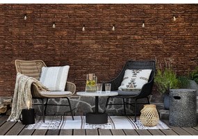 Tappeto da esterno bifacciale beige e marrone in plastica riciclata , 90 x 150 cm Afra - Green Decore