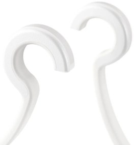 Mensola in plastica bianca sospesa per il bagno Flex - Umbra