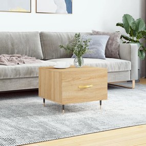Tavolino Da Salotto Rovere Sonoma 50x50x40 Cm Legno Multistrato /